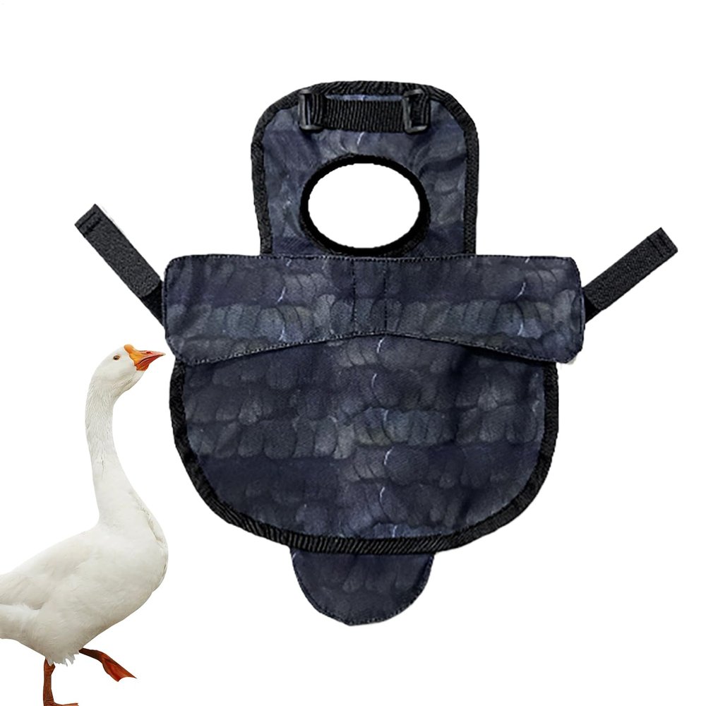 Reusable Chicken Saddle Feather Protector, Black
