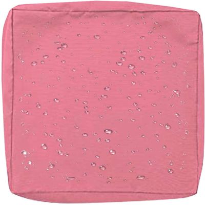 Waterproof Outdoor Sofa Cushion Cover with Zipper, Pink, 60 x 55 x 10 cm