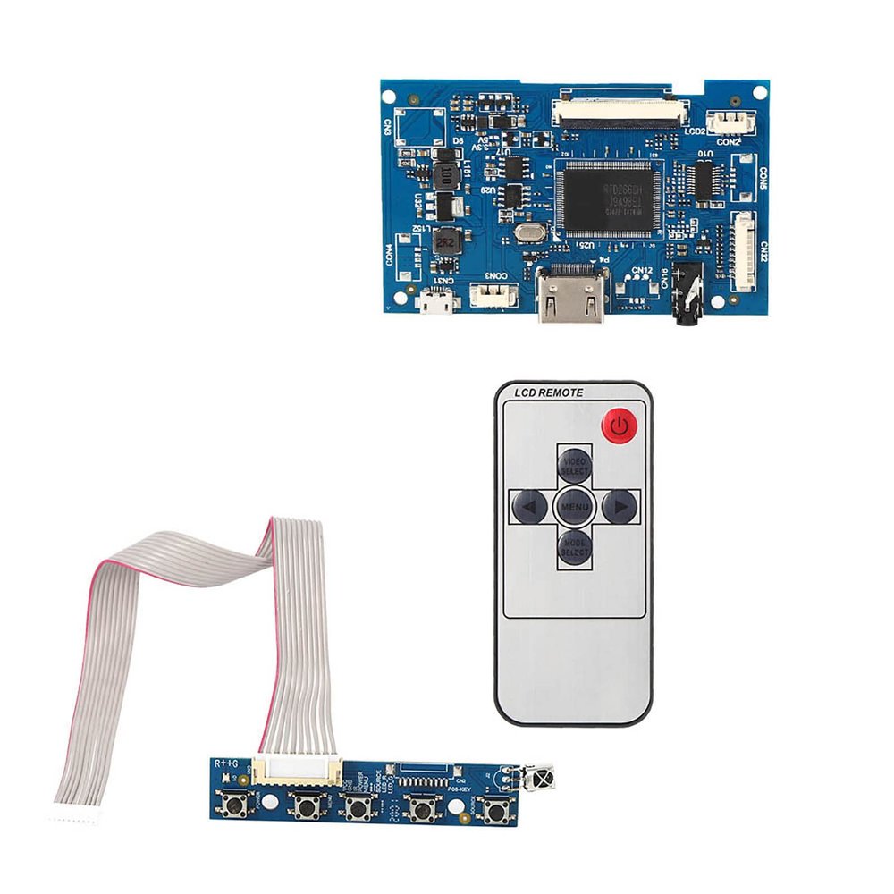 Controller Board Kit for 7-Inch 1024×600 Display, USB-Powered LCD Module with Two-Color LED Indicator