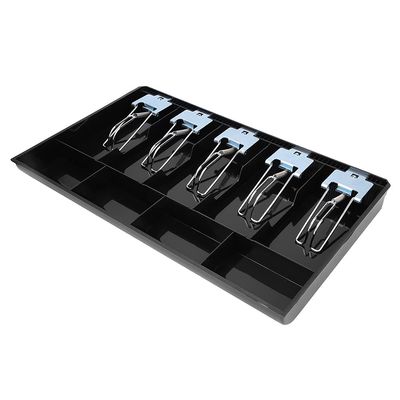 ABS Material Tray with Metal Clip Holder (Black)