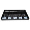 ABS Material Tray with Metal Clip Holder (Black) view 3