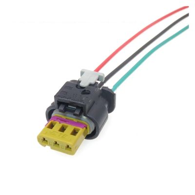 ChunLK 1 Set 3-Hole 1718653-1 06E973703 4-1718644-1 AC Mounting Automotive Plug 1-1718652-3 Waterproof Automotive Electrical Wire Socket, Purple