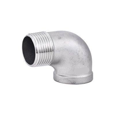 HCVYQMMJ 304 Stainless Steel 90° Female and Male Threaded Elbow Adapter