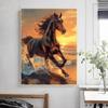 Mesribandy Pre-Printed Horse Cross-Stitch Kit, 11-Count, 40 x 50 cm view 2