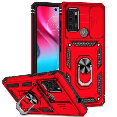 xinyunew Case with Holder for Motorola Moto G52/G82, Red