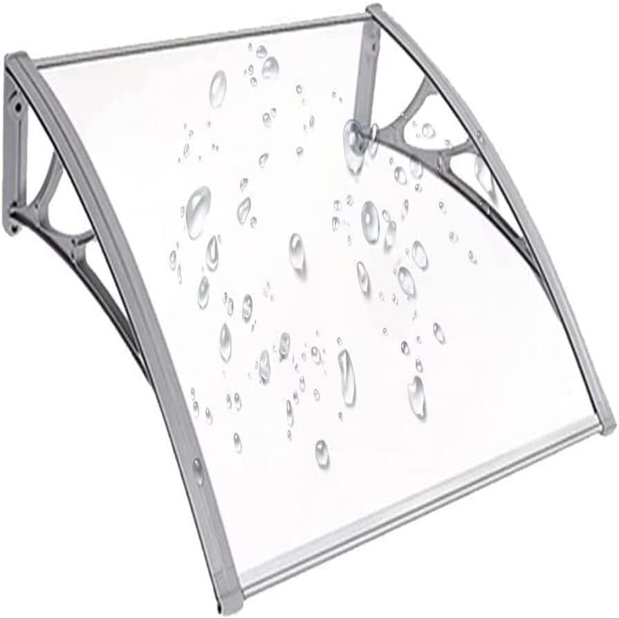 HynJGih Window Awning and Canopy, 60 x 300 cm