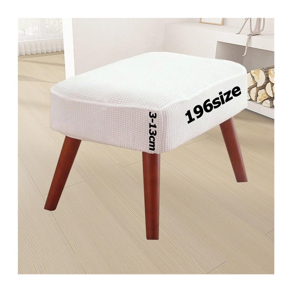 Stretch Ottoman Cover for Square or Rectangular Footstools