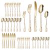 40-Piece Gold Flatware Set for Home, Restaurant, or Hotel view 4