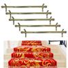 Metal Stair Rods for Carpet on Wooden Steps view 2