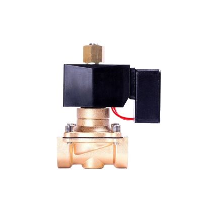 3/8", 1/2", 1" or 2" Normally Open Brass Water Solenoid Valve, 220V/12V, NPT-220VAC, 3/8"