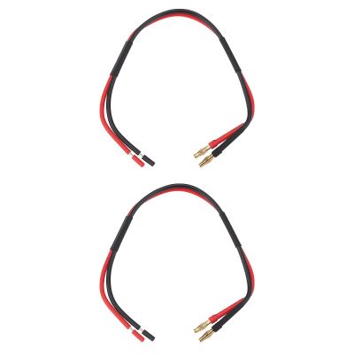 The Lord of the Tools 2-Pack 4 mm Banana Plug to Bare Wire Audio Cable, 14 AWG Silicone Wire, 300 mm