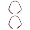 The Lord of the Tools 2-Pack 4 mm Banana Plug to Bare Wire Audio Cable, 14 AWG Silicone Wire, 300 mm view 1