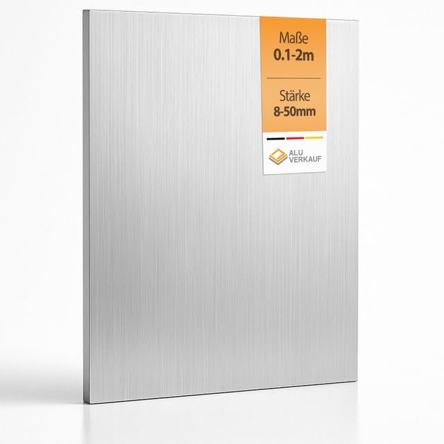 Alu-Verkauf Raw Aluminum Plate, Custom Cut, 45 mm, 200 x 800 mm