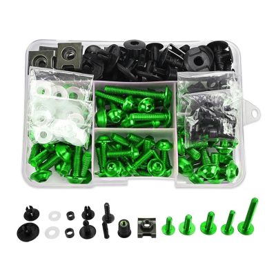 YYTEMD Motorcycle Fairing Bolt Kit for Yamaha Diversion XJ6N XJ900 XJR1200 XJR1300, Green