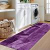 ZESEWU Purple 3D Hallway Runner Rug, Non-Slip, Washable, 50 x 400 cm view 2