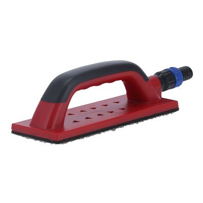 TOOLSGO 9-Inch Dust-Free Sanding Block with Manual Dust Extraction, Hook-and-Loop Base