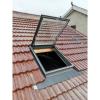 Steel Roof Hatch, Lockable Skylight with Aluminum Alloy and Glass, Custom-Made (55 x 50 cm / 21.7 x 1 view 2