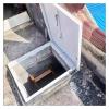 White Metal Roof Hatch Cover with Lock, Custom Sizes, 55 x 55 cm view 2