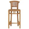 Lauuoeriau Home and Garden Bar Chair, Solid Teak Wood view 2