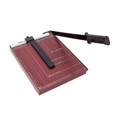DOITOOL A4 Paper Cutter with Metal Housing, Automatic Clamping System, Precise Measuring Scale, and Grid Base