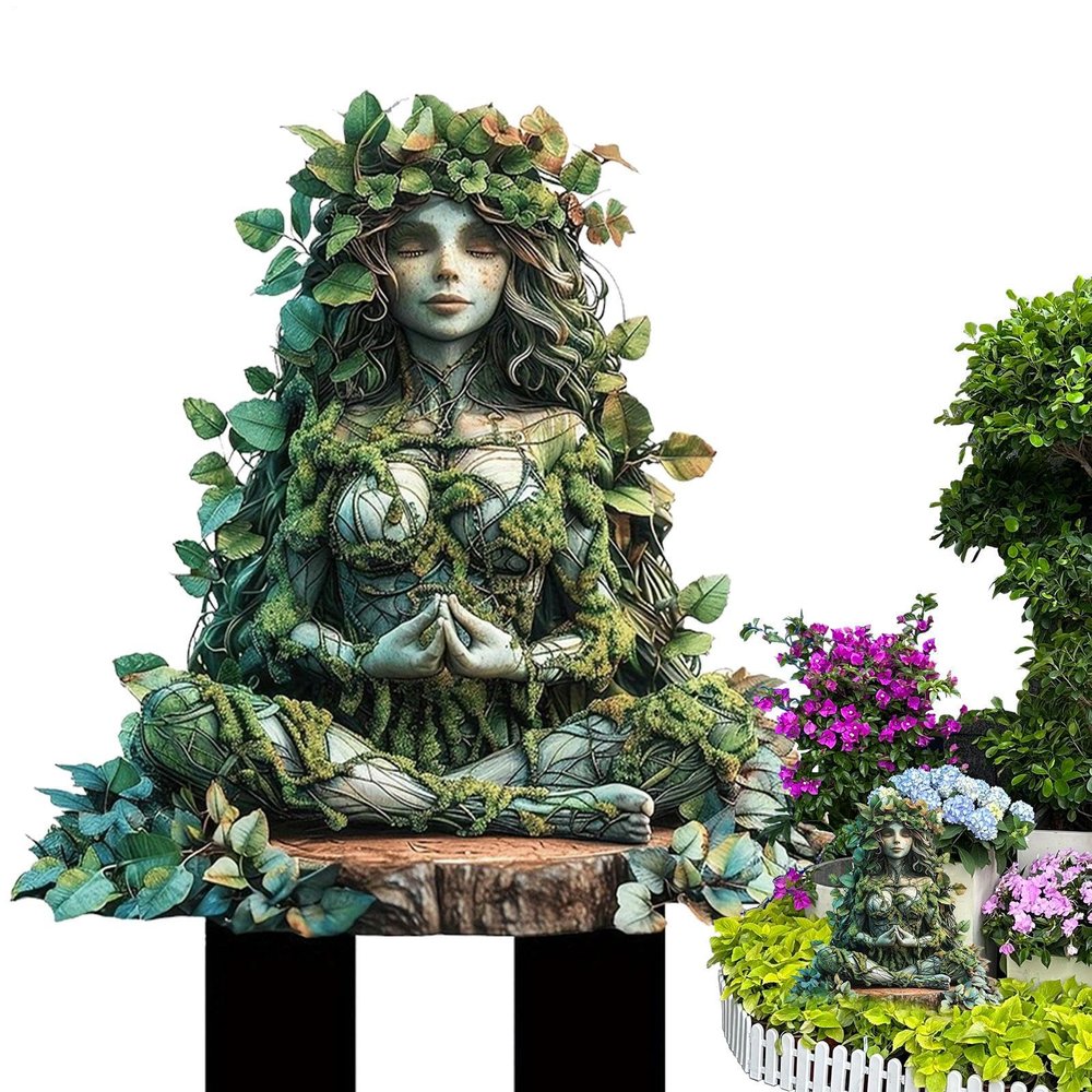Realistic Cute 2D Acrylic Flowerpot Garden Stake