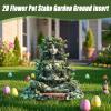 Realistic Cute 2D Acrylic Flowerpot Garden Stake view 4