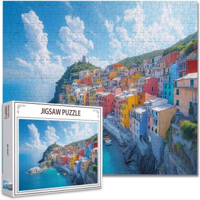 3000-Piece Landscape Jigsaw Puzzle for Adults, Panoramic Art Puzzle with Poster