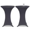 WSJHUHK Home & Garden Decor Slipcovers Stretch Tablecloth, 4 Pieces, 80 cm, Anthracite view 2