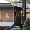 House Numbers 2.5/3/4/5/6/7/8 in, Modern Silver Stainless Steel Door Numbers with Screws view 2