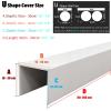 U-Shaped Pipe Concealer, Easy to Cut and Install, AC Split-Line Cover for Indoor and Outdoor Use, 10–30 cm view 2