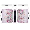 Pink Flower Hummingbird Women's Large Bible Cover, PU Leather Bible Case with Handles and Zipper Pocket view 3