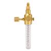 Copper Air Flow Meter, 10–70 SCFH Gas Flow Regulator with 1/4 in Inlet Thread view 1