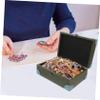 HEATSHAKING Vintage Wooden Storage Box with Lid and Secure Lock view 4