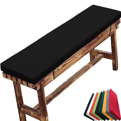 Waterproof Outdoor Bench Cushion, 2 in Thick, Removable Washable Cover, Faux Leather Fabric, 150 x 55 x 2 in
