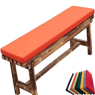 Waterproof Outdoor Bench Cushion, 5 cm Thick, Removable Washable Cover, PU Leather, H13, 190 x 60 x 5 cm