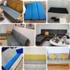 Waterproof Outdoor Bench Cushion, 5 cm Thick, Removable Washable Cover, PU Leather, H13, 190 x 60 x 5 cm view 2