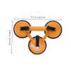 2-Piece Aluminum Alloy Suction Cup Tool for Lifting Glass Tiles view 2