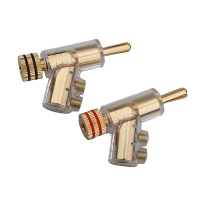 Ldabrye Transparent Solid Banana Plugs for Speaker Cables