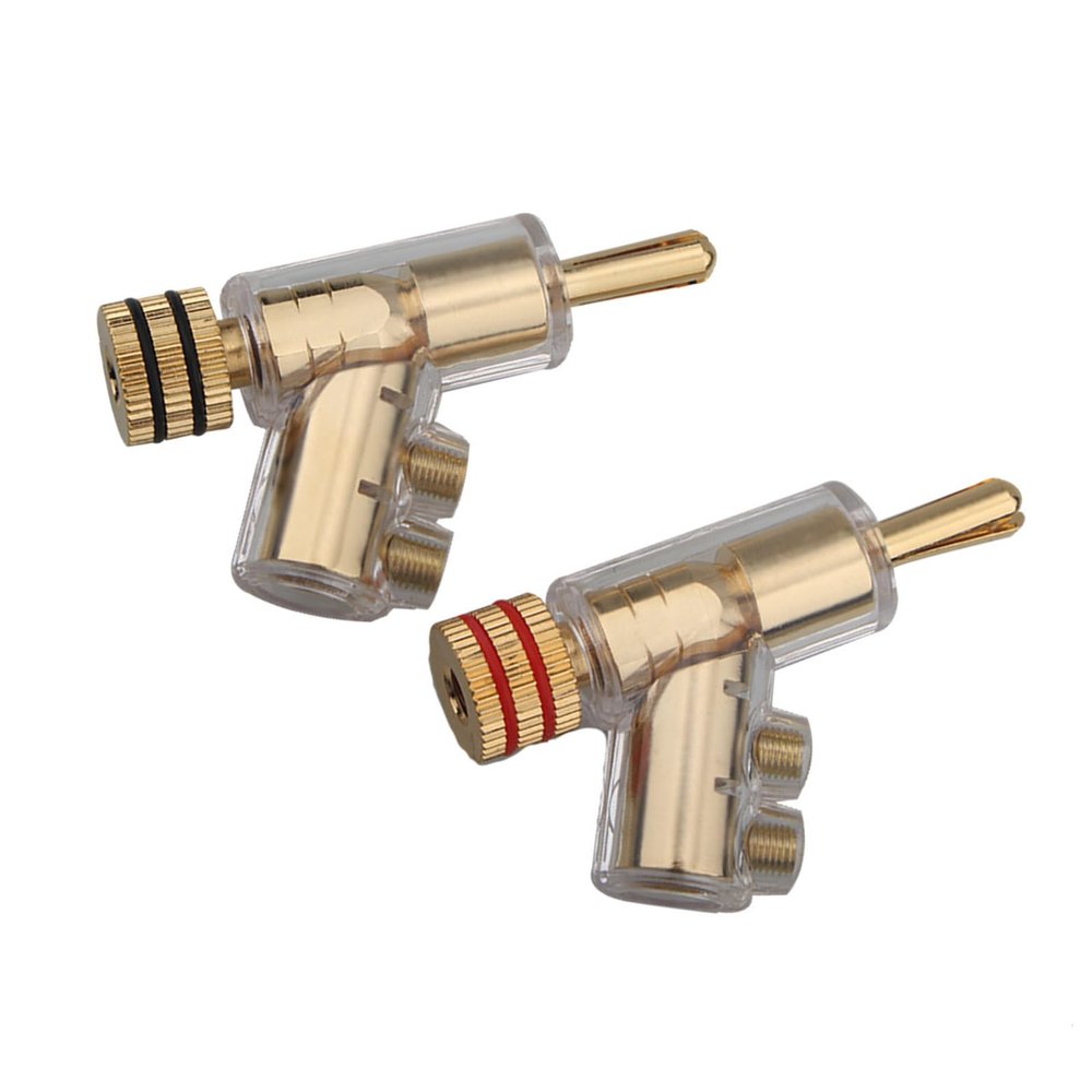 Ldabrye Transparent Solid Banana Plugs for Speaker Cables