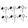 TOGEVAL Removable Zinc Wire Trampoline Screws view 1