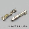REIUAFWYGV 50-Piece 0.6 mm Female Brass-Tinned Automotive Crimp Wire Terminal Connector Splice Pins H62 DJ623-0.60.6A G1 view 2