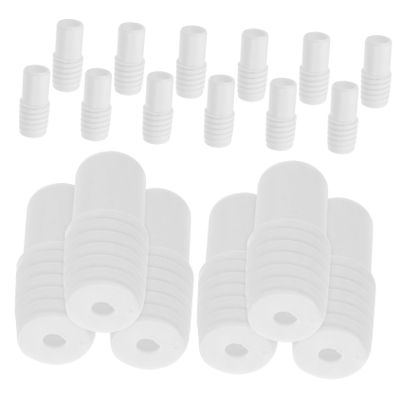 20 Threaded Connectors for Broom Handles, Plastic, 19–22 mm