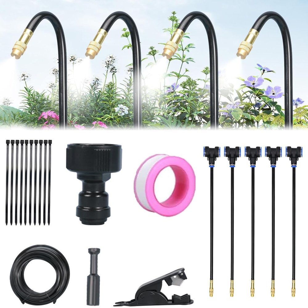360° Curved Automatic Garden Irrigation System with Adjustable Nozzles