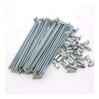 HIKOO DAILY Electric Bicycle Spokes, 10G, 3.0 mm Diameter, 50300 mm Length, Spokes + Nipples, 36 Pieces/lot, Bicycle Spoke Column (60 mm)