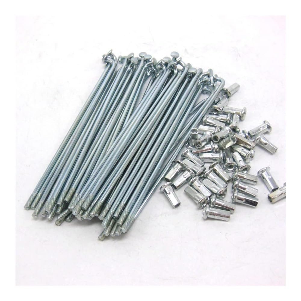 HIKOO DAILY Electric Bicycle Spokes, 10G, 3.0 mm Diameter, 50300 mm Length, Spokes + Nipples, 36 Pieces/lot, Bicycle Spoke Column (60 mm)