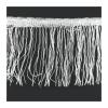 WENH 110-Yard 20 cm Sequin Tassel Fringe Trim for Dance Dresses, Transparent, 2 Yards view 1