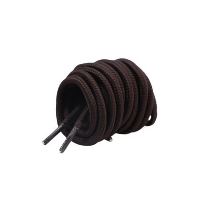 HIKOO DAILY 2 Pairs Round Shoelaces, Polyester, Classic Boot and Casual Sport Shoe Laces, 90 cm, Brown/Black