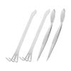 FONDOTIN 4-Piece Stainless Steel Bonsai Tool Set with Long Tweezers and Rake view 1