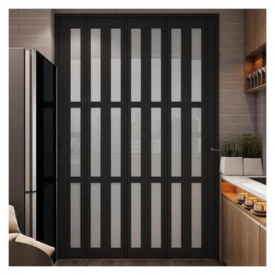 Customizable PVC Accordion Folding Door with Metal Top Track