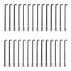 HIKOO DAILY Bicycle Spokes for Electric Bicycles, E-Bikes and Tricycles, 12G, 2.5 mm, Steel, 72–305 mm, with Copper Caps, 28 Pieces, Black (195 mm) view 1